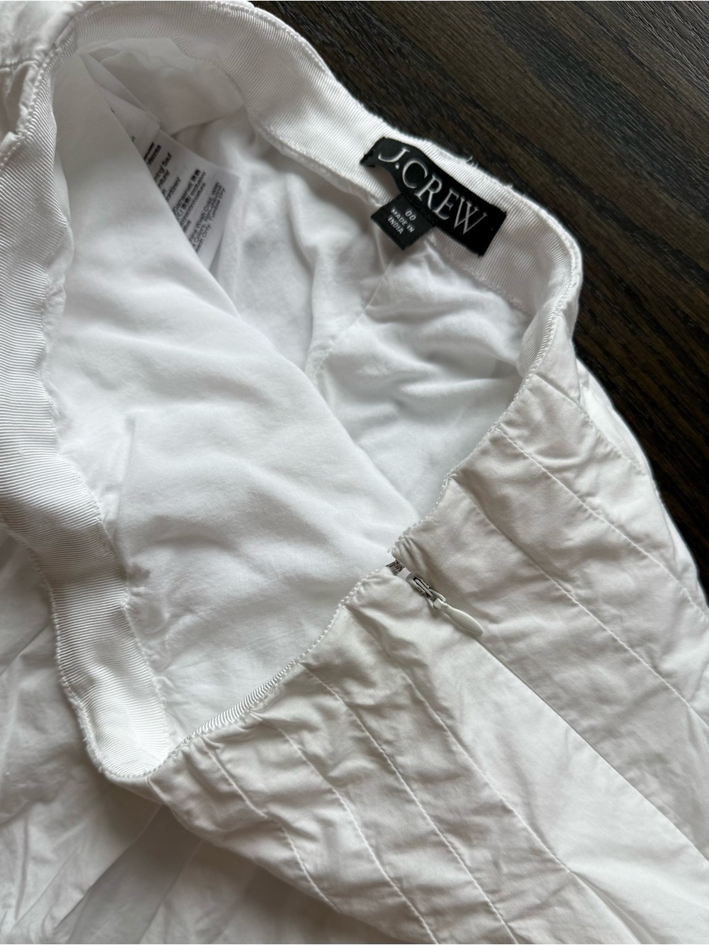 J.crew midi white cotton eyelet skirt 00 - Picture 4 of 8